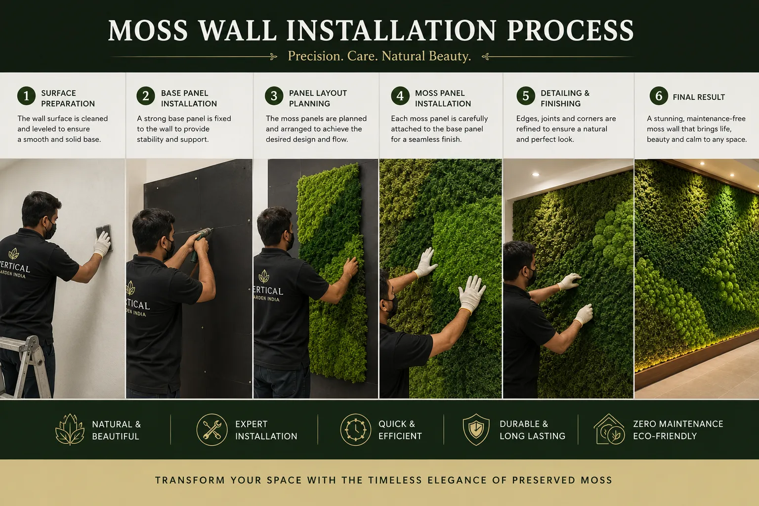 Moss Wall Installation Process