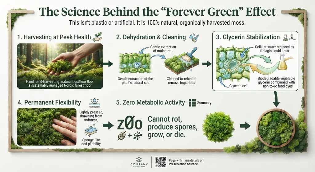 Science of Preserved Moss Cell Structure